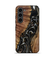 Galaxy S23 Wood Live Edge Phone Case - Julie (Black & White, 808667)