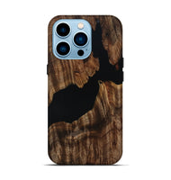 iPhone 14 Pro Wood Live Edge Phone Case - Hal (Wood Burl, 808670)