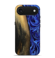 iPhone 17 Air Wood Live Edge Phone Case - Zachery (Blue, 808675)