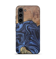 Galaxy S23 Wood Live Edge Phone Case - Herbert (Blue, 808678)