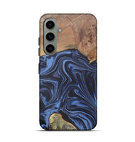 Galaxy S24 Wood Live Edge Phone Case - Herbert (Blue, 808678)