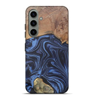 Galaxy S24 Plus Wood Live Edge Phone Case - Herbert (Blue, 808678)