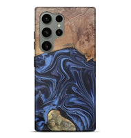 Galaxy S24 Ultra Wood Live Edge Phone Case - Herbert (Blue, 808678)