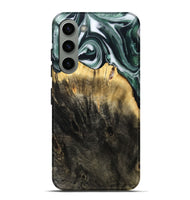 Galaxy S23 Plus Wood Live Edge Phone Case - Isidore (Black & White, 808679)