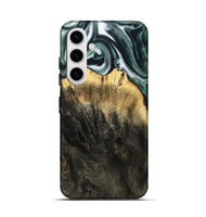 Galaxy S25 Wood Live Edge Phone Case - Isidore (Black & White, 808679)