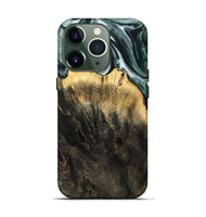 iPhone 13 Pro Wood Live Edge Phone Case - Isidore (Black & White, 808679)