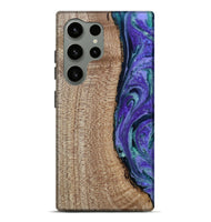 Galaxy S24 Ultra Wood Live Edge Phone Case - Tess (Purple, 808690)