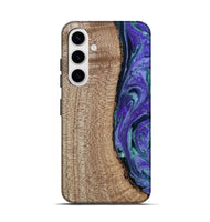 Galaxy S25 Wood Live Edge Phone Case - Tess (Purple, 808690)