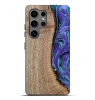 Galaxy S25 Ultra Wood Live Edge Phone Case - Tess (Purple, 808690)