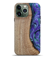 iPhone 13 Pro Max Wood Live Edge Phone Case - Tess (Purple, 808690)