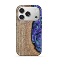 iPhone 17 Pro Wood Live Edge Phone Case - Tess (Purple, 808690)