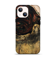 iPhone 14 Wood Live Edge Phone Case - Aryanna (Red, 808697)