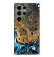 Galaxy S24 Ultra Wood Live Edge Phone Case - Aaron (Blue, 808699)
