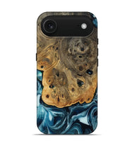 iPhone 17 Air Wood Live Edge Phone Case - Aaron (Blue, 808699)