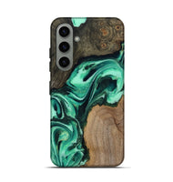 Galaxy S24 Wood Live Edge Phone Case - Berkley (Green, 808701)