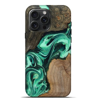 iPhone 16 Pro Max Wood Live Edge Phone Case - Berkley (Green, 808701)