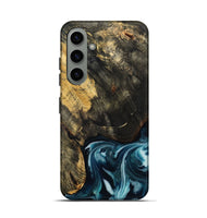 Galaxy S24 Wood Live Edge Phone Case - Raven (Blue, 808706)
