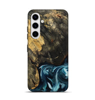 Galaxy S25 Wood Live Edge Phone Case - Raven (Blue, 808706)