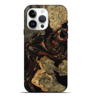 iPhone 15 Pro Max Wood Live Edge Phone Case - Azalea (Red, 808707)