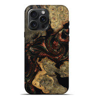 iPhone 16 Pro Max Wood Live Edge Phone Case - Azalea (Red, 808707)