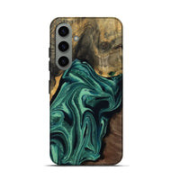 Galaxy S24 Wood Live Edge Phone Case - Jeff (Green, 808719)