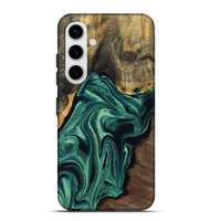 Galaxy S25 Plus Wood Live Edge Phone Case - Jeff (Green, 808719)