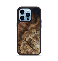 iPhone 14 Pro Wood Phone Case - Violet (Wood Burl, 808736)