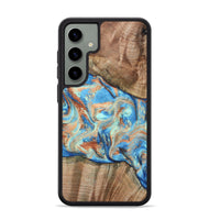 Galaxy S24 Plus Wood Phone Case - Kylan (Teal & Gold, 808819)