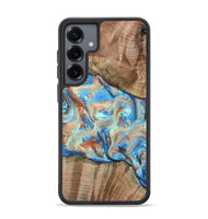 Galaxy S25 Plus Wood Phone Case - Kylan (Teal & Gold, 808819)
