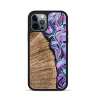 iPhone 12 Pro Wood Phone Case - Rod (Purple, 808828)