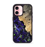 iPhone 16 Wood Phone Case - Zaid (Purple, 808829)
