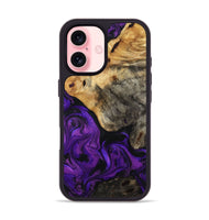 iPhone 16 Wood Phone Case - Doug (Purple, 808830)