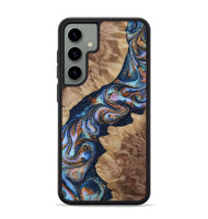 Galaxy S24 Plus Wood Phone Case - Kellie (Teal & Gold, 808850)