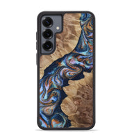 Galaxy S25 Plus Wood Phone Case - Kellie (Teal & Gold, 808850)