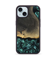iPhone 15 Wood Phone Case - Alma (Green, 808879)