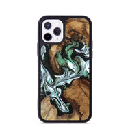 iPhone 11 Pro Wood Phone Case - Carly (Green, 808884)