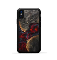 iPhone Xs Wood Phone Case - Porsha (Red, 808907)