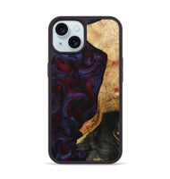 iPhone 15 Wood Phone Case - Erich (Red, 808909)