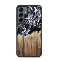 Galaxy S25 Plus Wood Phone Case - Betsy (Black & White, 808913)