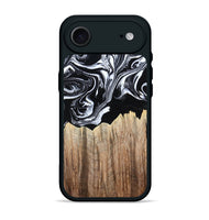 iPhone 17 Air Wood Phone Case - Betsy (Black & White, 808913)