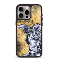 iPhone 15 Pro Max Wood Phone Case - Nallely (Black & White, 808914)