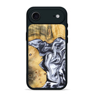 iPhone 17 Air Wood Phone Case - Nallely (Black & White, 808914)