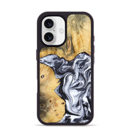 iPhone 17 Wood Phone Case - Nallely (Black & White, 808914)