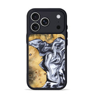iPhone 17 Pro Wood Phone Case - Nallely (Black & White, 808914)