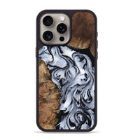 iPhone 15 Pro Max Wood Phone Case - Aries (Black & White, 808915)