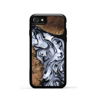 iPhone SE Wood Phone Case - Aries (Black & White, 808915)