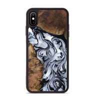 iPhone Xs Max Wood Phone Case - Aries (Black & White, 808915)