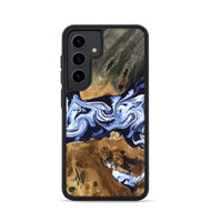 Galaxy S24 Wood Phone Case - Melba (Blue, 808916)