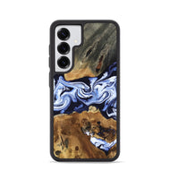 Galaxy S25 Wood Phone Case - Melba (Blue, 808916)