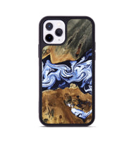 iPhone 11 Pro Wood Phone Case - Melba (Blue, 808916)